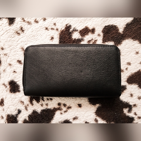 "IDYLLWIND" WOMEN'S LEATHER STEER WALLET - BLACK - Picture 5 of 5